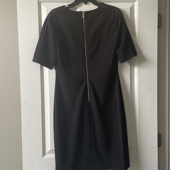 Tommy Hilfiger Black Sheath Dress with Shoulder Stripe - Picture 2 of 4